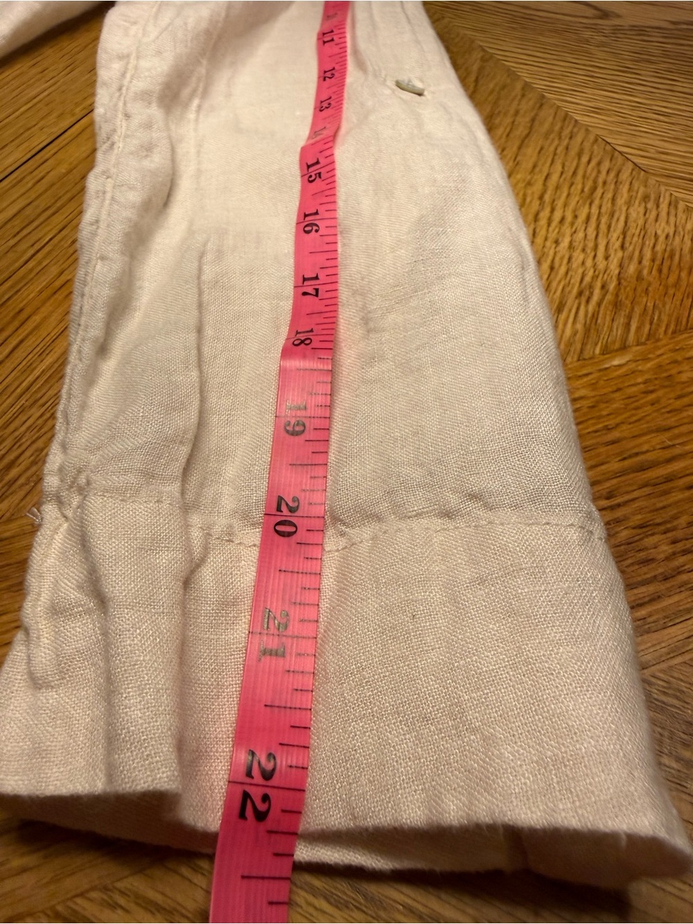 Women’s Lightweight Natural Linen Jacket with Mother of Pearl Buttons - Picture 10 of 11